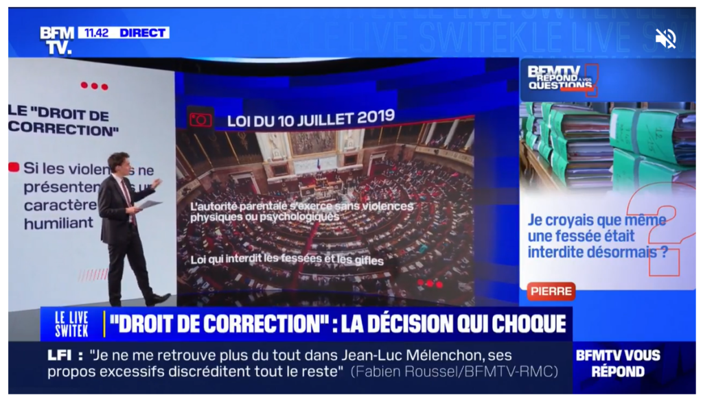 capture d'écran émission BFM TV